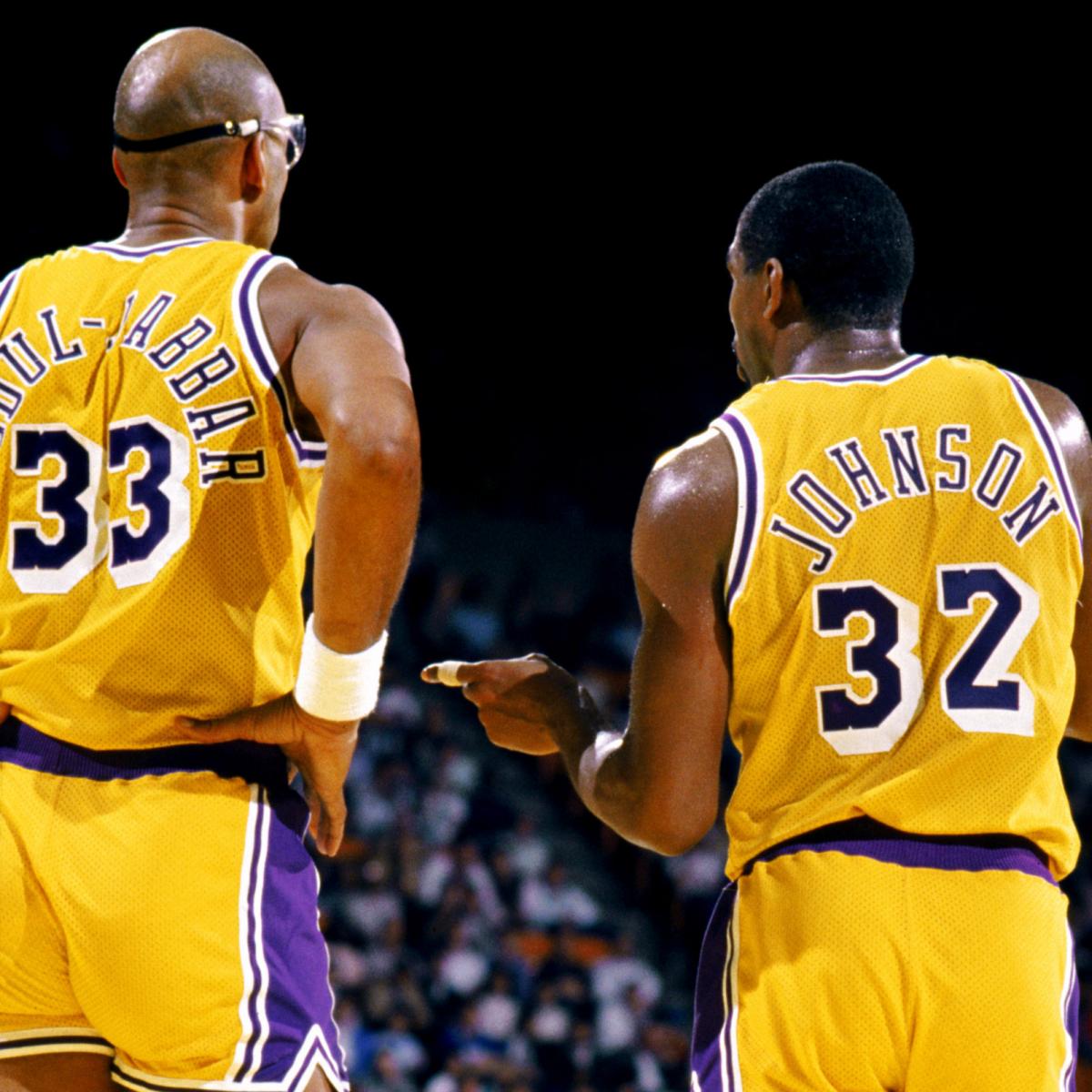 9 Things the 2013 Lakers Can Learn from Magic Johnson-Kareem Abdul-Jabbar Lakers ...1200 x 1200
