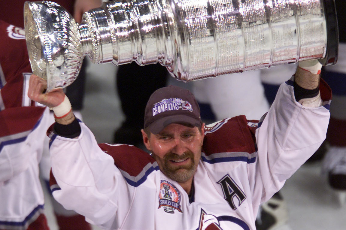 Ray Bourque Lifts the Stanley Cup Thanks to an Avalanche of NHL
