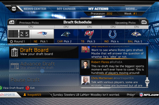 Madden NFL 13: Online Fantasy Drafts Now Available in Connected Careers, News, Scores, Highlights, Stats, and Rumors