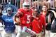 COLUMBUS, OH - SEPTEMBER 15: Quarterback Braxton Miller #5 of the Ohio State Buckeyes takes off down the sidelines for a 55-yard touchdown in the first quarter against California at Ohio Stadium on September 15, 2012 in Columbus, Ohio. (Photo by Jamie Sabau/Getty Images)