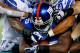 Sept 5, 2012; East Rutherford, NJ, USA; New York Giants running back Andre Brown (35) is stopped by Dallas defenders Lawrence Vickers (47) and Mana Silva (36) during the first half at MetLife Stadium. Mandatory Credit: Noah K. Murray/THE STAR-LEDGER via US PRESSWIRE