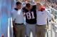 FOXBORO, MA - SEPTEMBER 16: Aaron Hernandez #81 of the New England Patriots is taken from the field after suffering an injury against Arizona Cardinals in the first half at Gillette Stadium on September 16, 2012 in Foxboro, Massachusetts. (Photo by Jim Rogash/Getty Images)