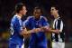 TURIN, ITALY - MARCH 10: Tiago of Juventus and John Terry of Chelsea are separated by Didier Drogba during the UEFA Champions League, First knock-out round, second leg match between Juventus and Chelsea at Stadio Olimpico di Torino on March 10, 2009 in Turin, Italy. (Photo by Michael Steele/Getty Images)