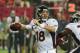 ATLANTA, GA - SEPTEMBER 17: Peyton Manning #18 of the Denver Broncos passes against the Atlanta Falcons at the Georgia Dome on September 17, 2012 in Atlanta, Georgia (Photo by Scott Cunningham/Getty Images)
