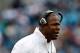 CHARLOTTE, NC - DECEMBER 24: Head coach Raheem Morris of the Tampa Bay Buccaneers watches on during their game against the Carolina Panthers at Bank of America Stadium on December 24, 2011 in Charlotte, North Carolina. (Photo by Streeter Lecka/Getty Images)