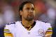 p43ORCHARD PARK, NY - AUGUST 25: Troy Polamalu #43 of the Pittsburgh Steelers stands on the sidelines against the Buffalo Bills at Ralph Wilson Stadium on August 25, 2012 in Orchard Park, New York.Pittsburgh won 38-7. (Photo by Rick Stewart/Getty Images)