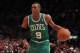 NEW YORK, NY - APRIL 22: Rajon Rondo #9 of the Boston Celtics looks to pass the ball against the New York Knicks in Game Three of the Eastern Conference Quarterfinals in the 2011 NBA Playoffs on April 22, 2011 at Madison Square Garden in New York City. NOTE TO USER: User expressly acknowledges and agrees that, by downloading and or using this photograph, User is consenting to the terms and conditions of the Getty Images License Agreement. (Photo by Nick Laham/Getty Images)