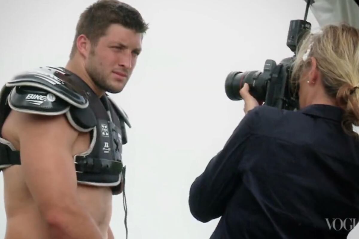 NY Jets' Tim Tebow Takes Shirt off for Vogue Photoshoot | News, Scores, Highlights, Stats, and 
