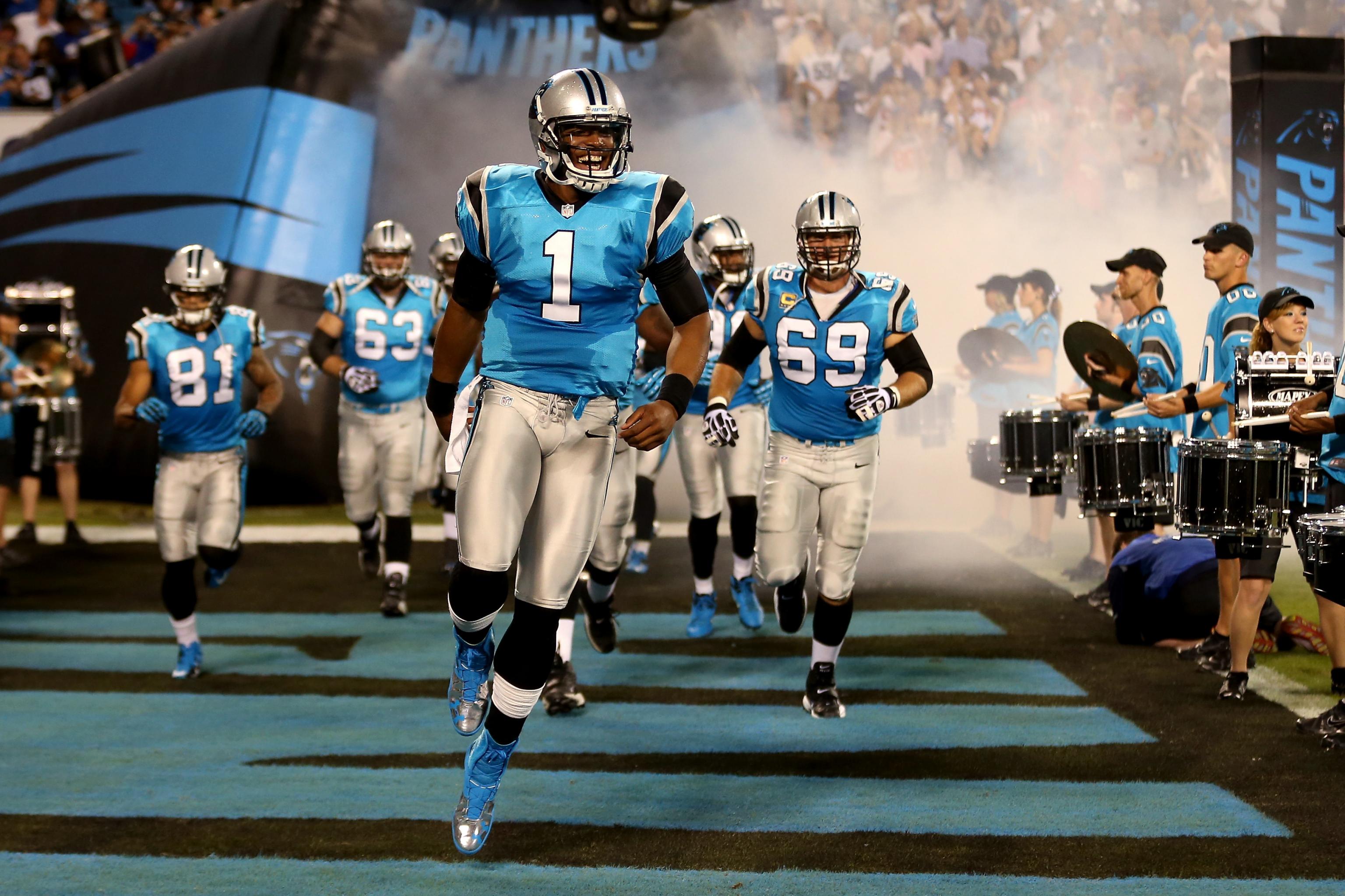 Carolina Panthers Cam Newton #1 NIKE On Field Super Nepal