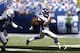 INDIANAPOLIS, IN - SEPTEMBER 16: Adrian Peterson #28 of the Minnesota Vikings runs with the football against the Indianapolis Colts during the game at Lucas Oil Stadium on September 16, 2012 in Indianapolis, Indiana. The Colts won 23-20. (Photo by Joe Robbins/Getty Images)