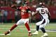 ATLANTA, GA - SEPTEMBER 17: Quarterback Matt Ryan #2 of the Atlanta Falcons looks to throw the ball against outside linebacker Von Miller #58 of the Denver Broncos during a game at the Georgia Dome on September 17, 2012 in Atlanta, Georgia. (Photo by Kevin C. Cox/Getty Images)