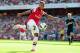 LONDON, ENGLAND - AUGUST 18: Theo Walcott of Arsenal in action during the Barclays Premier League match between Arsenal and Sunderland at Emirates Stadium on August 18, 2012 in London, England. (Photo by Mike Hewitt/Getty Images)