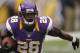 MINNEAPOLIS, MN - SEPTEMBER 09: Adrian Peterson #28 of the Minnesota Vikings during opening day against Jacksonville Jaguars on September 9, 2012 at Mall of America Field at the Hubert H. Humphrey Metrodome in Minneapolis, Minnesota. The Vikings defeated the Jaguars 26-23 in overtime. (Photo by Andy King/Getty Images)