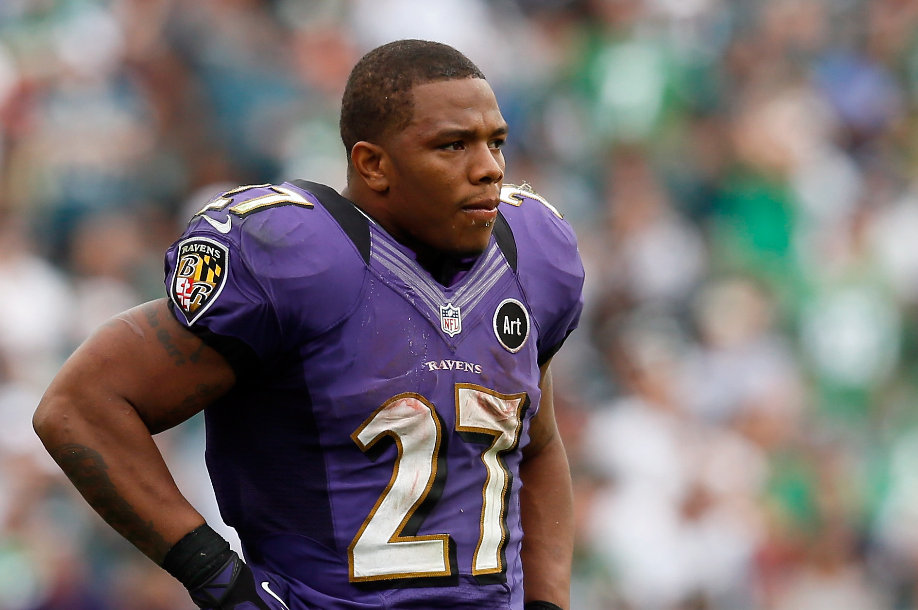 Baltimore ravens ray rice touchdown hi-res stock photography and