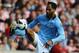 STOKE ON TRENT, ENGLAND - SEPTEMBER 15: Joleon Lescott of Manchester City in action during the Barclays Premier League match between Stoke City and Manchester City at Britannia Stadium on September 15, 2012 in Stoke on Trent, England. (Photo by Laurence Griffiths/Getty Images)
