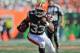 CINCINNATI, OH - SEPTEMBER 16: Trent Richardson #33 of the Cleveland Browns runs with the ball against the Cincinnati Bengals at Paul Brown Stadium on September 16, 2012 in Cincinnati, Ohio. (Photo by Jamie Sabau/Getty Images)