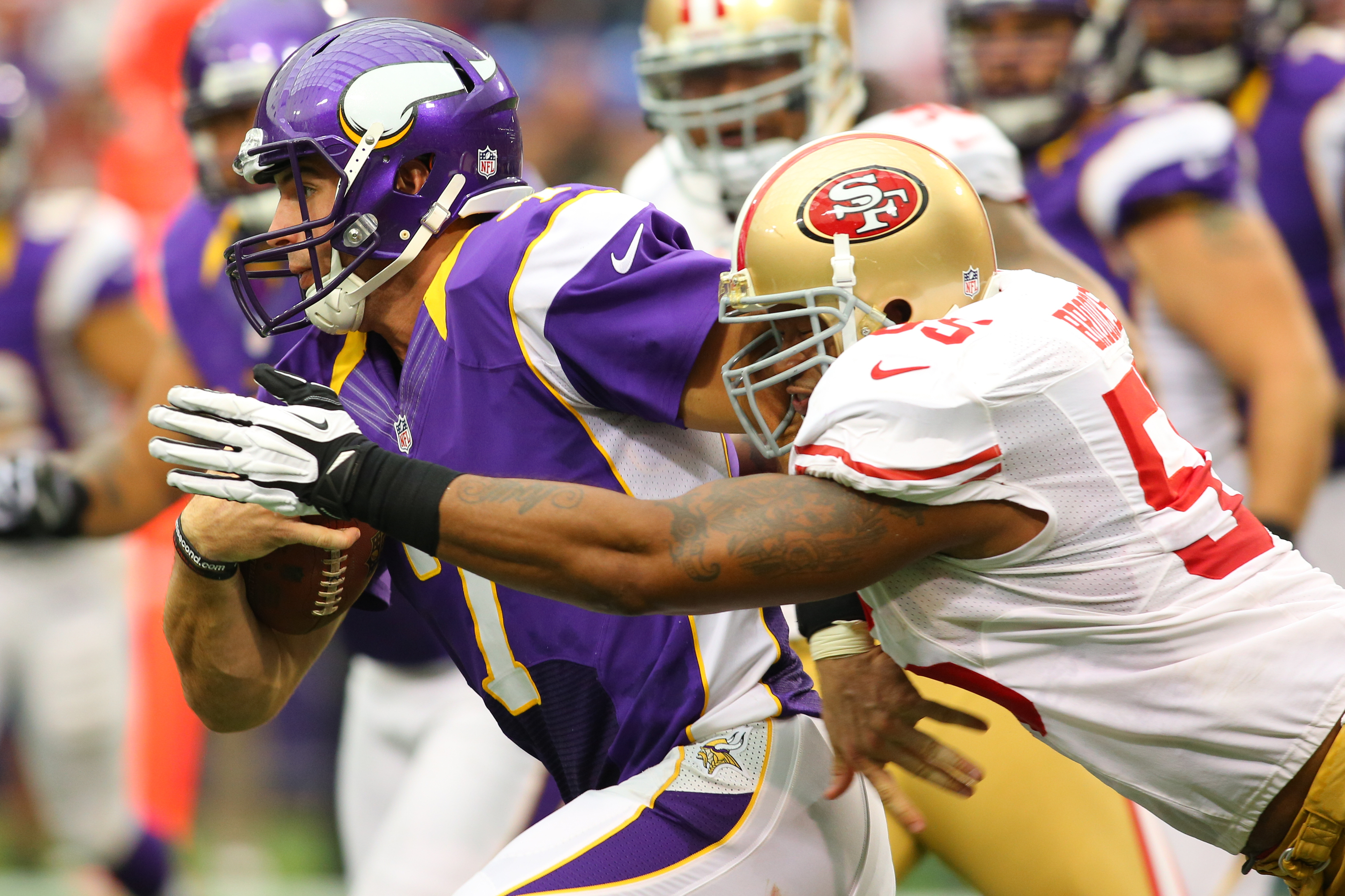 Christian Ponder guides Minnesota Vikings to upset victory over San  Francisco 49ers – New York Daily News