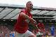 MANCHESTER, ENGLAND - SEPTEMBER 15: Alexander Buttner of Manchester United celebrates after scoring the third goal during the Barclays Premier League match between Manchester United and Wigan Athletic at Old Trafford on September 15, 2012 in Manchester, England. (Photo by Alex Livesey/Getty Images)