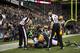 SEATTLE, WA - SEPTEMBER 24: Wide receiver Golden Tate #81 of the Seattle Seahawks makes a catch in the end zone to defeat the Green Bay Packers on a controversial call by the officials at CenturyLink Field on September 24, 2012 in Seattle, Washington. (Photo by Otto Greule Jr/Getty Images)