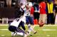 September 23, 2012; Baltimore, MD, USA; New England Patriots kicker Stephen Gostkowski (3) kicks a 20 yard field goal during the game against the Baltimore Ravens at M&T Bank Stadium. Mandatory Credit: Evan Habeeb-US PRESSWIRE