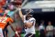 September 23, 2012; Denver, CO, USA; Houston Texans quarterback Matt Schaub (8) throws the ball during the second half against the Denver Broncos at Sports Authority Field at Mile High. Mandatory Credit: Chris Humphreys-US PRESSWIRE