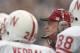 28 Oct 1995: Coach Tom Osborne of the Nebraska Cornhuskers stands around with his players during a game against the Colorado Buffaloes at Folsom Field in Boulder, Colorado. Nebraska won the game 44-21.