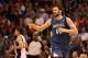 PHOENIX, AZ - MARCH 12: Kevin Love #42 of the Minnesota Timberwolves reacts after hitting a three point shot past Steve Nash #13 of the Phoenix Suns during the NBA game at US Airways Center on March 12, 2012 in Phoenix, Arizona. The Timberwolves defeated the Suns 127-124. NOTE TO USER: User expressly acknowledges and agrees that, by downloading and or using this photograph, User is consenting to the terms and conditions of the Getty Images License Agreement. (Photo by Christian Petersen/Getty Images)