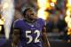 BALTIMORE, MD - SEPTEMBER 23: Linebacker Ray Lewis #52 of the Baltimore Ravens is introduced before playing against the New England Patriots at M&T Bank Stadium on September 23, 2012 in Baltimore, Maryland. (Photo by Patrick Smith/Getty Images)