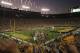 GREEN BAY, WI - SEPTEMBER 08: Fans cheer during player introductions as the Green Bay Packers take the field before the NFL opening season game against the New Orleans Saints at Lambeau Field on September 8, 2011 in Green Bay, Wisconsin. The Packers defeated the Saints 42-34. (Photo by Jonathan Daniel/Getty Images)