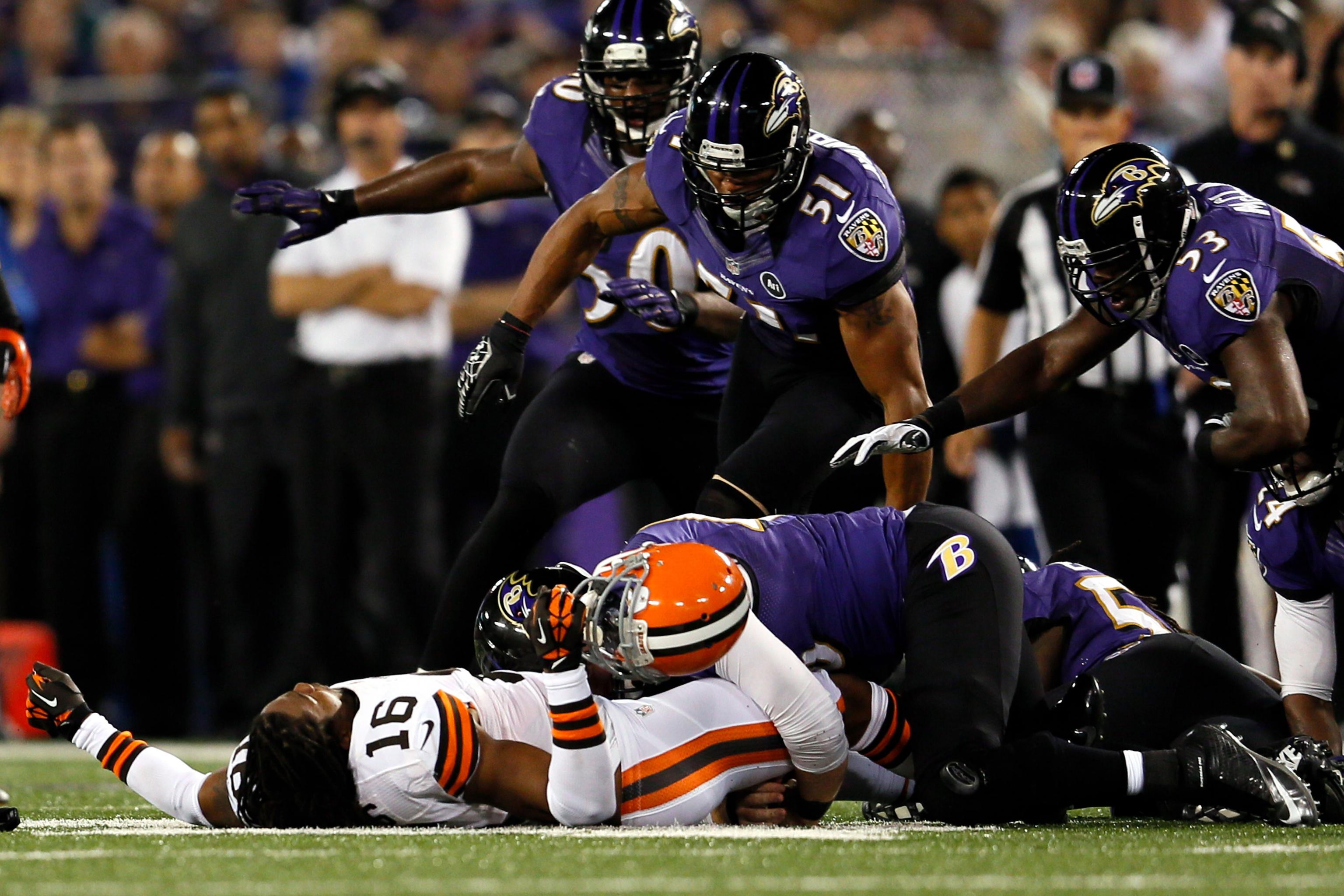 Brutal hit on Cleveland's Josh Cribbs handled well by real officials