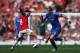 LONDON, ENGLAND - SEPTEMBER 29: Mikel Arteta of Arsenal and Fernando Torres of Chelsea compete for the ball during the Barclays Premier League match between Arsenal and Chelsea at Emirates Stadium on September 29, 2012 in London, England. (Photo by Richard Heathcote/Getty Images)