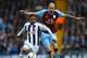 WEST BROMWICH, ENGLAND - APRIL 28: Jerome Thomas of West Bromwich Albion holds off a challenge from Alan Hutton of Aston Villa during the Barclays Premier League match between West Bromwich Albion and Aston Villa at The Hawthorns on April 28, 2012 in West Bromwich, England. (Photo by Clive Mason/Getty Images)
