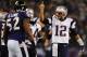 BALTIMORE, MD - SEPTEMBER 23: Quarterback Tom Brady #12 of the New England Patriots throws against the Baltimore Ravens in the fourth quarter at M&T Bank Stadium on September 23, 2012 in Baltimore, Maryland. The Baltimore Ravens won 31-30. (Photo by Patrick Smith/Getty Images)