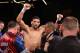 Mar 17; New York, NY, USA; Edwin Rodriguez celebrates his 10 round unanimous decision win over Donovan George at the Theater at Madison Square Garden. Mandatory Credit: Ed Mulholland-US PRESSWIRE