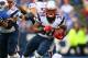 ORCHARD PARK, NY - SEPTEMBER 30: Brandon Bolden #38 of the New England Patriots carries the ball during an NFL game against the Buffalo Bills at Ralph Wilson Stadium on September 30, 2012 in Orchard Park, New York. (Photo by Tom Szczerbowski/Getty Images)
