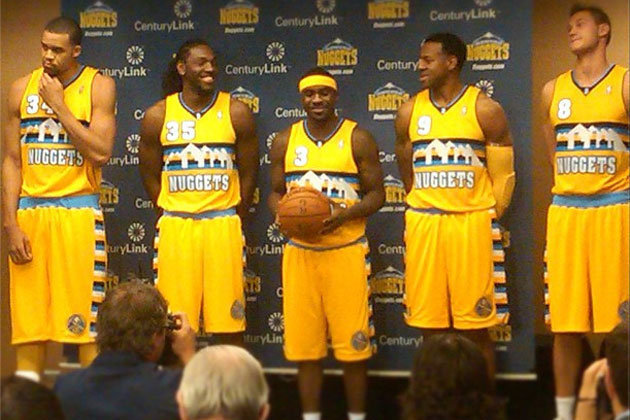 Why do the Denver Nuggets have rainbow jerseys?