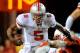 LINCOLN, NE - OCTOBER 8: Quarterback Braxton Miller #5 of the Ohio State Buckeyes slips past the Nebraska Cornhuskers during their game at Memorial Stadium October 8, 2011 in Lincoln, Nebraska. Nebraska Defeated Ohio State 34-27. (Photo by Eric Francis/Getty Images)