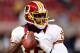 ST LOUIS, MO - SEPTEMBER 16: Quarterback Robert Griffin III #10 of the Washington Redskins warms up prior to the game against the St. Louis Rams at Edward Jones Dome on September 16, 2012 in St Louis, Missouri. (Photo by Jamie Squire/Getty Images)