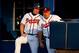 ATLANTA, GA - JUNE 26: Chipper Jones #10 of the Atlanta Braves and Fredi Gonzalez #33 converse in the second inning against the Arizona Diamondbacks at Turner Field on June 26, 2012 in Atlanta, Georgia. (Photo by Kevin C. Cox/Getty Images)