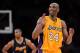 LOS ANGELES, CA - MAY 12: Kobe Bryant #24 of the Los Angeles Lakers reacts late in the fourth quarter while taking on the Denver Nuggets in Game Seven of the Western Conference Quarterfinals in the 2012 NBA Playoffs on May 12, 2012 at Staples Center in Los Angeles, California. NOTE TO USER: User expressly acknowledges and agrees that, by downloading and or using this photograph, User is consenting to the terms and conditions of the Getty Images License Agreement. (Photo by Harry How/Getty Images)