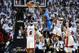 MIAMI, FL - JUNE 21: Kevin Durant #35 of the Oklahoma City Thunder dunks in the first half against LeBron James #6 and Udonis Haslem #40 of the Miami Heat in Game Five of the 2012 NBA Finals on June 21, 2012 at American Airlines Arena in Miami, Florida. NOTE TO USER: User expressly acknowledges and agrees that, by downloading and or using this photograph, User is consenting to the terms and conditions of the Getty Images License Agreement. (Photo by Ronald Martinez/Getty Images)