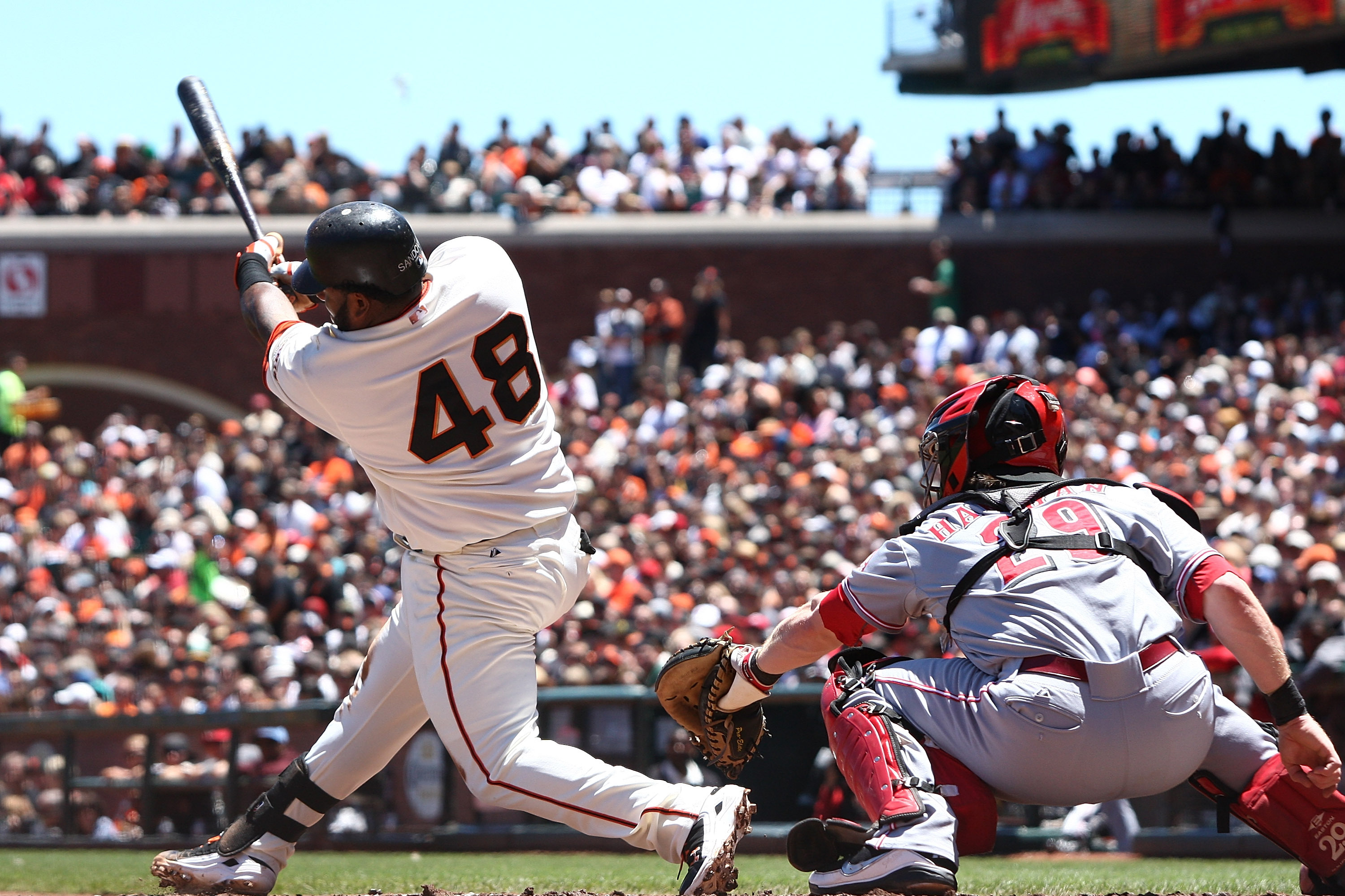 Pagan got going with homer against Reds  Sf giants baseball, Sf giants  players, Giants players