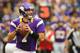 MINNEAPOLIS, MN - SEPTEMBER 23: Christian Ponder #7 of the Minnesota Vikings against the San Francisco 49ers at the Hubert H. Humphrey Metrodome on September 23, 2012 in Minneapolis, Minnesota. (Photo by Adam Bettcher/Getty Images)