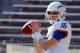 October 6, 2012; Hattiesburg, MS, USA; Boise State Broncos quarterback Joe Southwick (16) gets ready to play the Southern Miss Golden Eagles before their game at M.M. Roberts Stadium. Mandatory Credit: Chuck Cook - US PRESSWIRE