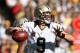 GREEN BAY, WI - SEPTEMBER 30: Quarterback Drew Brees #9 of the New Orleans Saints drops back to pass against the Green Bay Packers at Lambeau Field on September 30, 2012 in Green Bay, Wisconsin. (Photo by Jeff Gross/Getty Images)