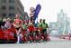 LONDON, ENGLAND - APRIL 17: Mary Keitany of Kenya, Liliya Shobukhova of Russia and Edna Kiplagat of Kenya run over Tower Bridge during the Virgin London Marathon 2011 on April 17, 2011 in London, England. (Photo by Dean Mouhtaropoulos/Getty Images)