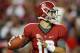 TUSCALOOSA, AL - SEPTEMBER 29: AJ McCarron #10 of the Alabama Crimson Tide looks to pass against the Mississippi Rebels at Bryant-Denny Stadium on September 29, 2012 in Tuscaloosa, Alabama. (Photo by Kevin C. Cox/Getty Images)