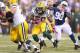 INDIANAPOLIS, IN - OCTOBER 07: Alex Green #20 of the Green Bay Packers runs with the ball during the NFL game against the Indianapolis Colts at Lucas Oil Stadium on October 7, 2012 in Indianapolis, Indiana. (Photo by Andy Lyons/Getty Images)