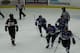 The Western Mustangs score against the Carleton Ravens