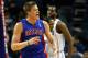 CHARLOTTE, NC - JANUARY 13: Jonas Jerebko #33 of the Detroit Pistons reacts to a basket against the Charlotte Bobcats during their game at Time Warner Cable Arena on January 13, 2012 in Charlotte, North Carolina. NOTE TO USER: User expressly acknowledges and agrees that, by downloading and or using this photograph, User is consenting to the terms and conditions of the Getty Images License Agreement. (Photo by Streeter Lecka/Getty Images)